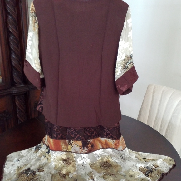 VTG NEW SPENCER ALEXIS 3PC BROWN GOLD LAPEL SM/MED - Picture 3 of 8